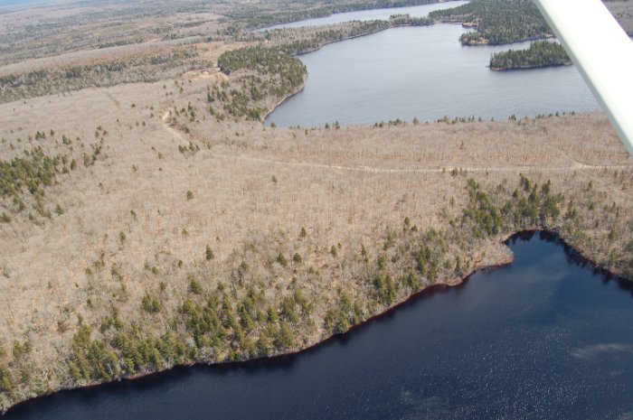 Immobilien Kanada Four Island Lake Flug April 2013 (7)
